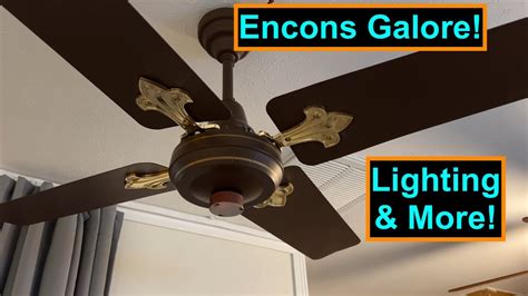 Vintage Encon Ceiling Fans Lighting More Youtube