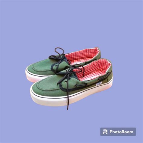 Jual Sepatu V4ns Zapato Hijau Army Classic Foksing Putih Kualitas