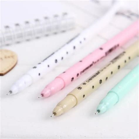 1 шт. Милая голова кошки мультипликационная гелевая ручка корейский ...