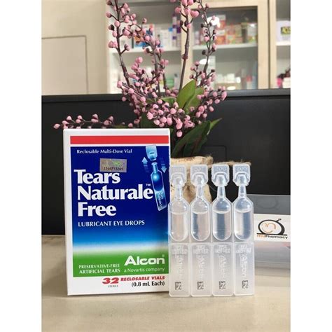 Alcon Tears Naturale Free Vial Ml Lubricante Gotas Para Los Ojos