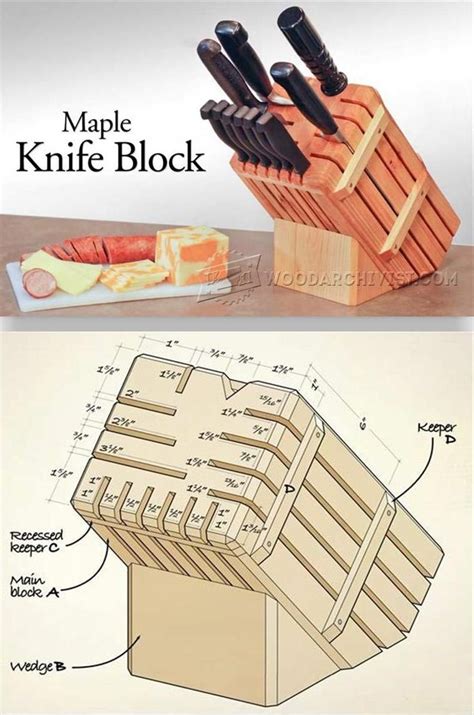 Knife Block Plans Woodworking Plans And Projects Woodarchivist