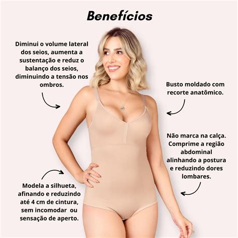 Cinta Body Compressão Redutor de Medidas Sem Bojo Shanty Lingerie anos