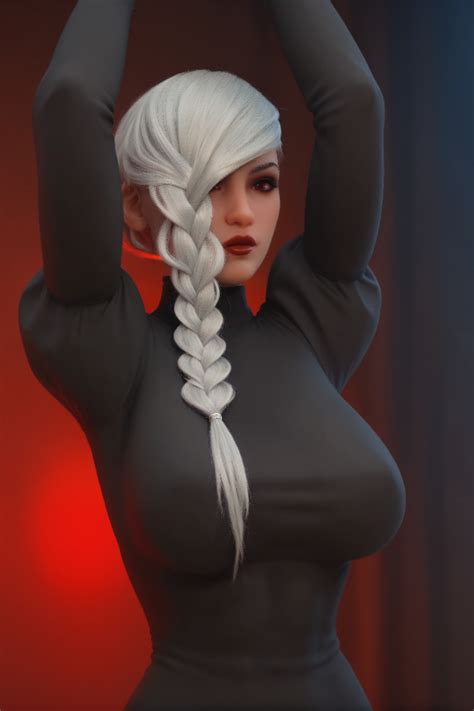 Anime Silver Hair Muscular Silicone Head Sex Doll 162cm H Cup Meimei Kanadoll