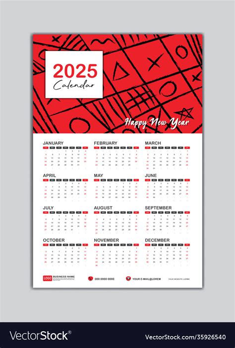 Just Type 2025 Wall Calendar 2025 - Bessy Charita