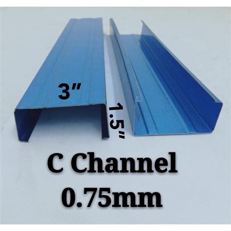 Bes C Mm C Channel Blue Biru Mm Cm Batten Blue