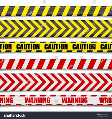 Detailed Illustration Caution Lines Eps10 Vector Stock Vector (Royalty ...