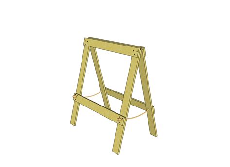 The Ultimate Folding Sawhorse Shopdog Plans Jere Roessner