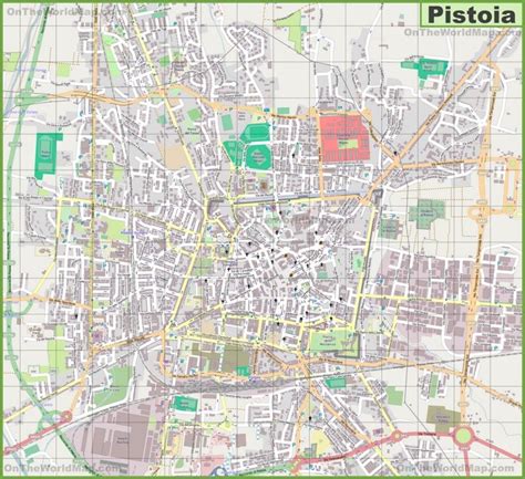 Large Detailed Map Of Pistoia Detailed Map City Maps Quilts Large