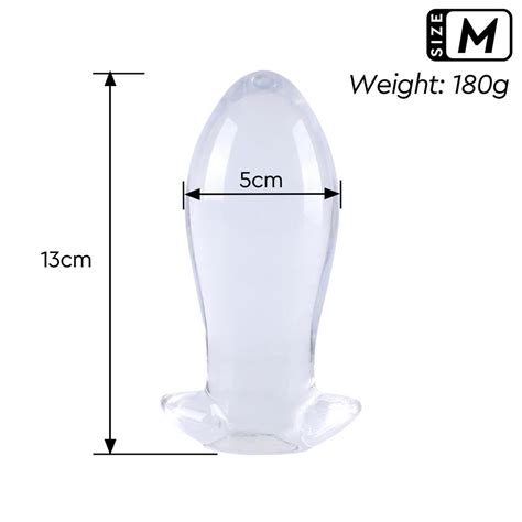Thetoysvn Anal Plug trong suốt silicon đủ size