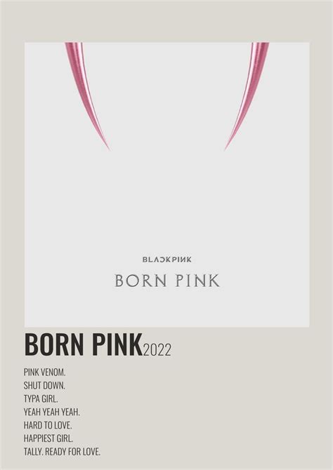 born pink poster | Yıldızların altında, Müzik duvarı, Poster