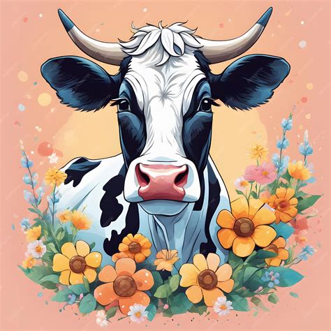 Premium AI Image | Farmer Cow Clipart