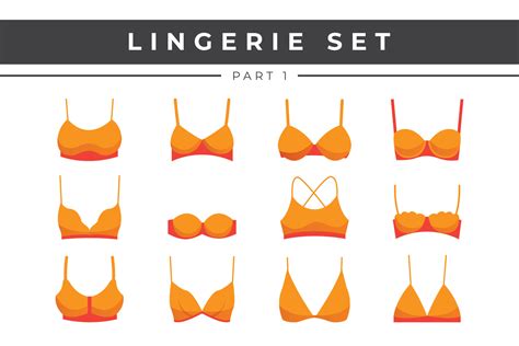 Female Lingerie Elements Collection Set 7784699 Vector Art At Vecteezy