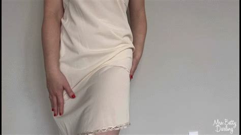 White Slip And Pink Nylon Panties Lingerie Tease SFW Non Nude Mrs Betty Darling Clips4sale