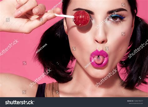 Close Portrait Sexy Beautiful Woman Brunette Stock Photo Shutterstock