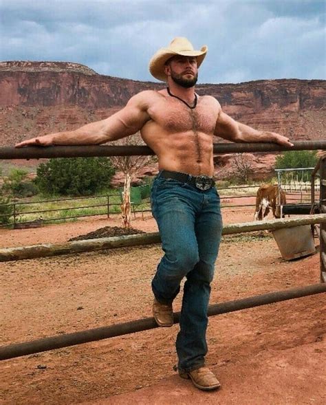 Pin On Cowboys And Country Bearded Men Hot Shirtless Men Hot