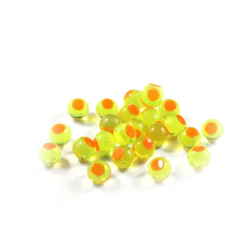 Lime Chartreuse Red Dot 6mm
