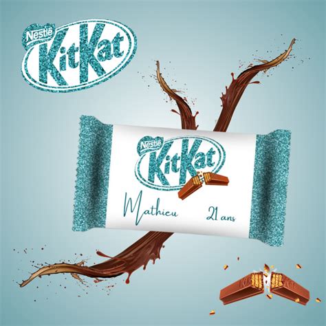 KitKat personnalisé Pailletés L Atelier Créations