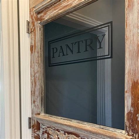 Pantry Door Decals Glass Pantry Door Glass Door Pantry Doors Mirror