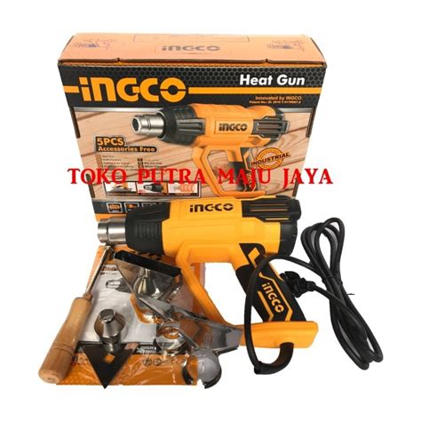 Jual Mesin Heat Gun Hot Air Gund Pemanas Angin Heavy Duty Ingco Hg Shopee Indonesia