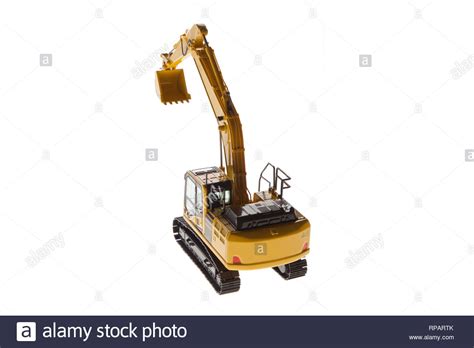 Excavator Crane Back View From Top Stock Photo Alamy