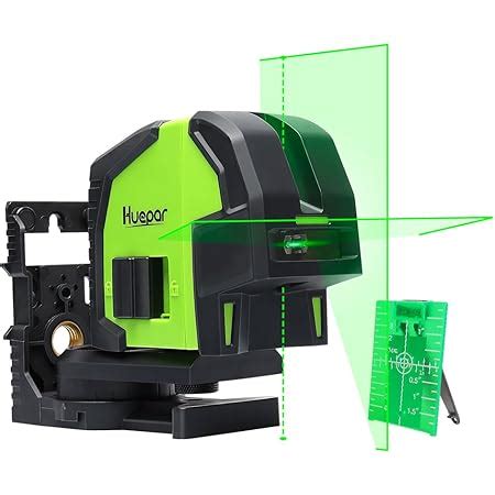 Cross Line Laser Level With Plumb Dots Huepar M G Green Beam