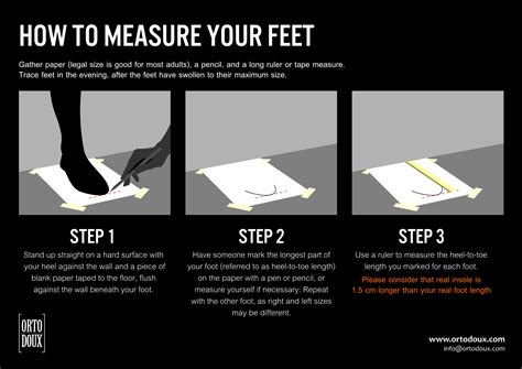 how to measure my feet at home