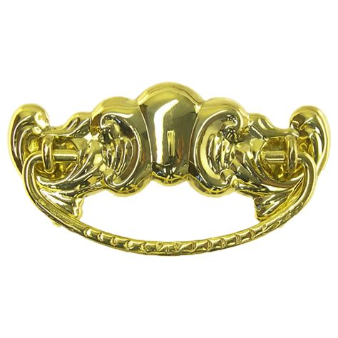 Decorative Victorian Brass Drawer Pull