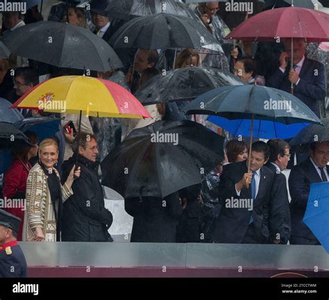 Madrid 10 12 2016 King Felipe VI Queen Letizia Princess Of Asturias