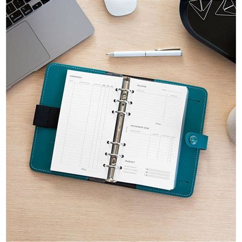 Refill Personal Expense Tracker Filofax Fx