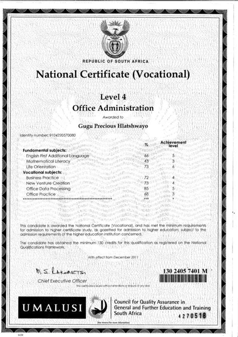 Office Administration Ncv Nqf Level 2 3 And4