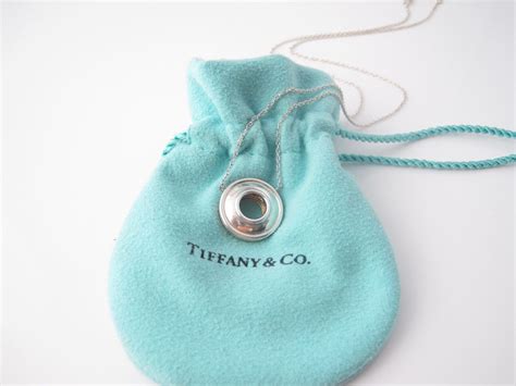 Tiffany And Co Rare Silver 18k Gold Picasso Reversible Magic Circle Disc Necklace Ebay