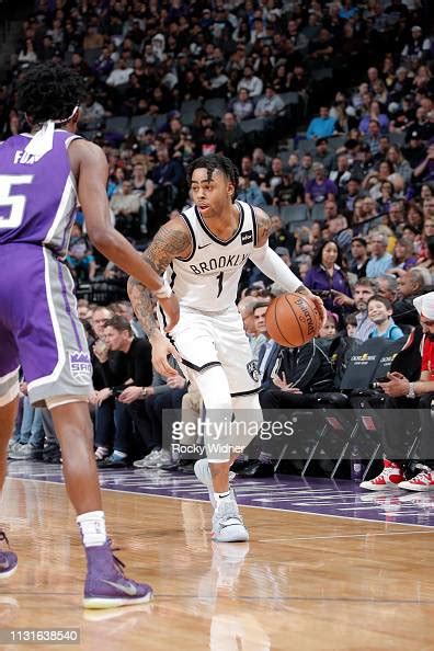 Dangelo Russell Of The Brooklyn Nets Handles The Ball Against The