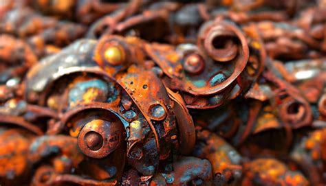 premium photo closeup  antique metalshaped objects