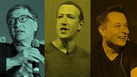 Bill Gates Mark Zuckerberg Y Elon Musk Tres Fortunas Tres