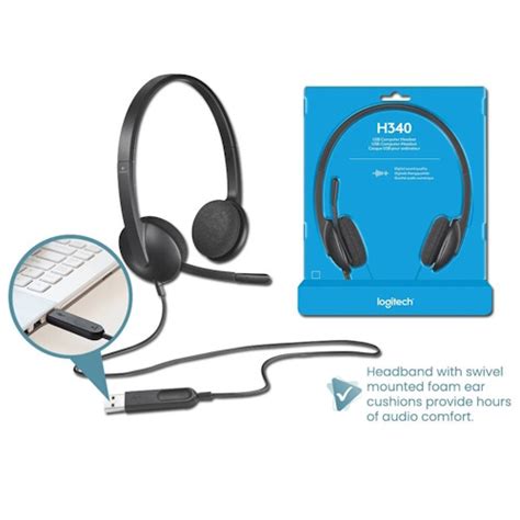 Logitech H340 Wired Headset With Noise Cancelling Mic