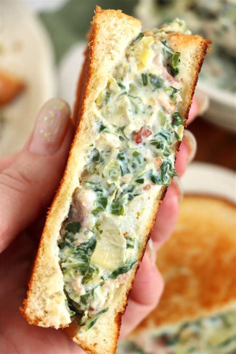 Spinach Artichoke Grilled Cheese Inspirational Momma