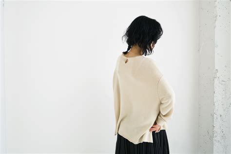 suzuki takayuki スズキタカユキ knitted pullover A231 04 nude