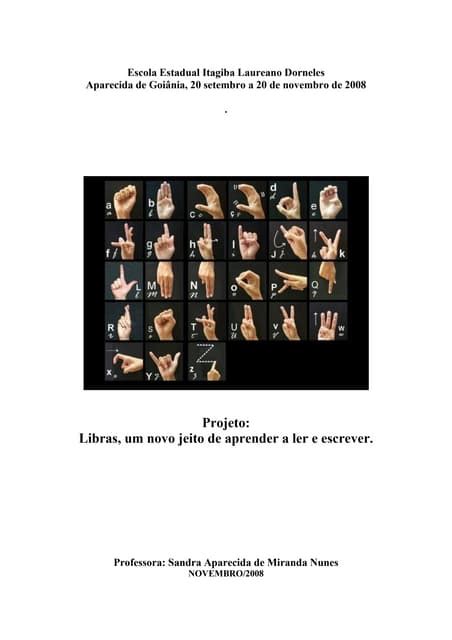 Projeto Em Libras - Projeto Libras | PDF