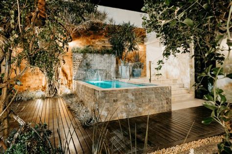 Secluded Spas Backyard Small Hot Tub Privacy Ideas