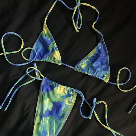 Melissa Simone Bikini Set Size S Never Touched Depop