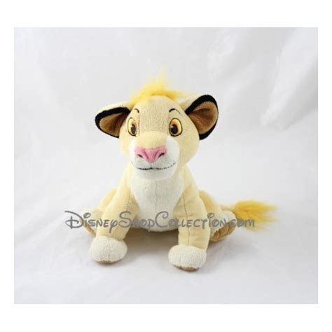 Peluche Leone Negozio Disney Simba Il Re Leone Giallo Beige Marbles C