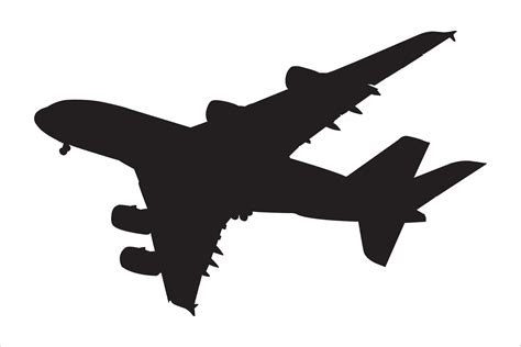 Airplane Silhouette Graphic by Illustrately · Creative Fabrica