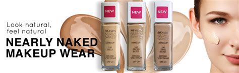 Revlon Nearly Naked Make Up Spf Liquid Foundation Shell Natural Finish Amazon In Beauty