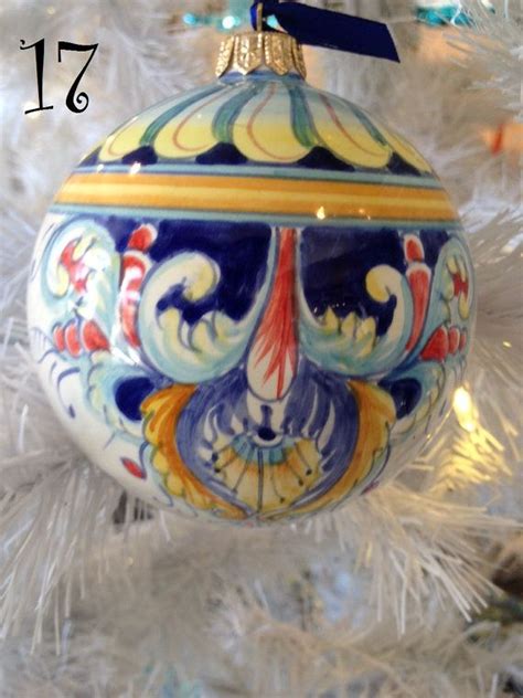 Ceramic Christmas Ornament Made In Italy By ItalianDecorativeArt How