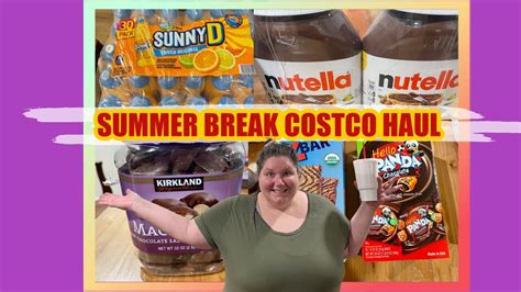 Summer Break Pantry Stock Up Costco Haul Youtube