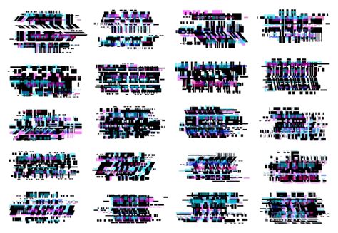 Glitch Font Effect Vector Png Images Glitch Effect Vector Icons