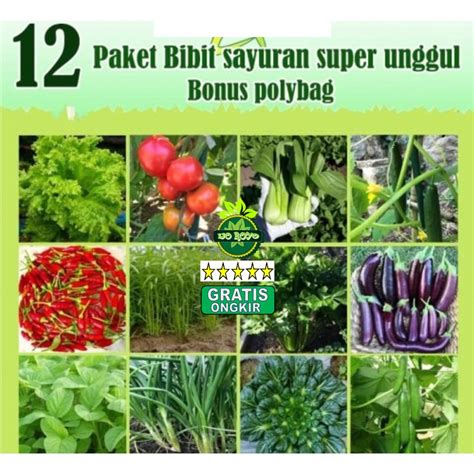 Jual Paket Hemat Benih Bibit Eceran Sayuran Dan Buah Shopee Indonesia