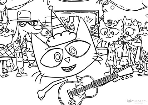 pete the cat printable coloring pages 2