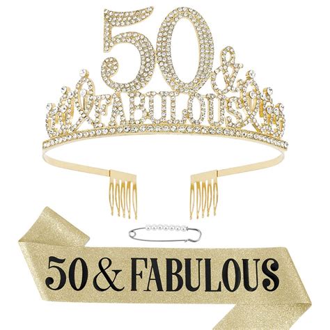 50th Birthday Decorations Women50th Birthday Sash For