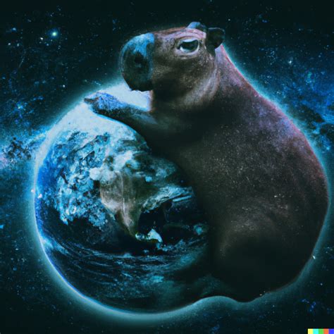 Dalle2 Pics And Ai Images Capybara Earth From Space Generative Art